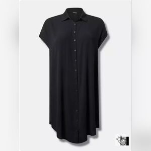 Torrid Button-Up Tunic Shirt
